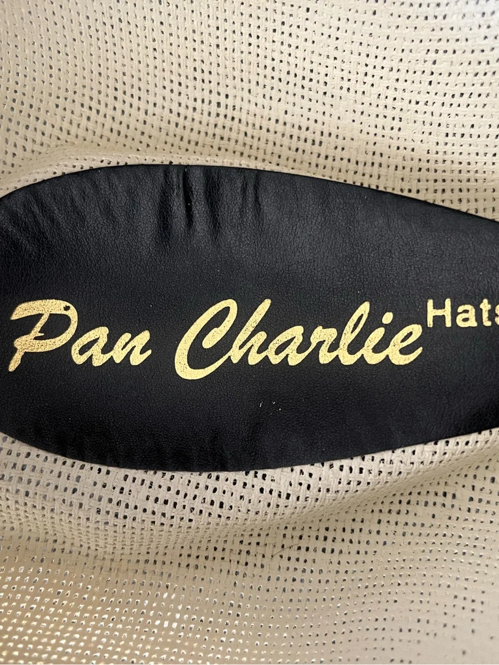 Pau Charlie Cream Straw Fedora with Black Band